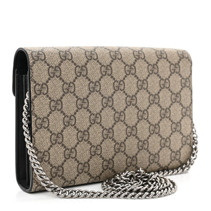 Gucci GG Supreme Monogram Mini Dionysus Chain Wallet Beige Taupe 3 of 11