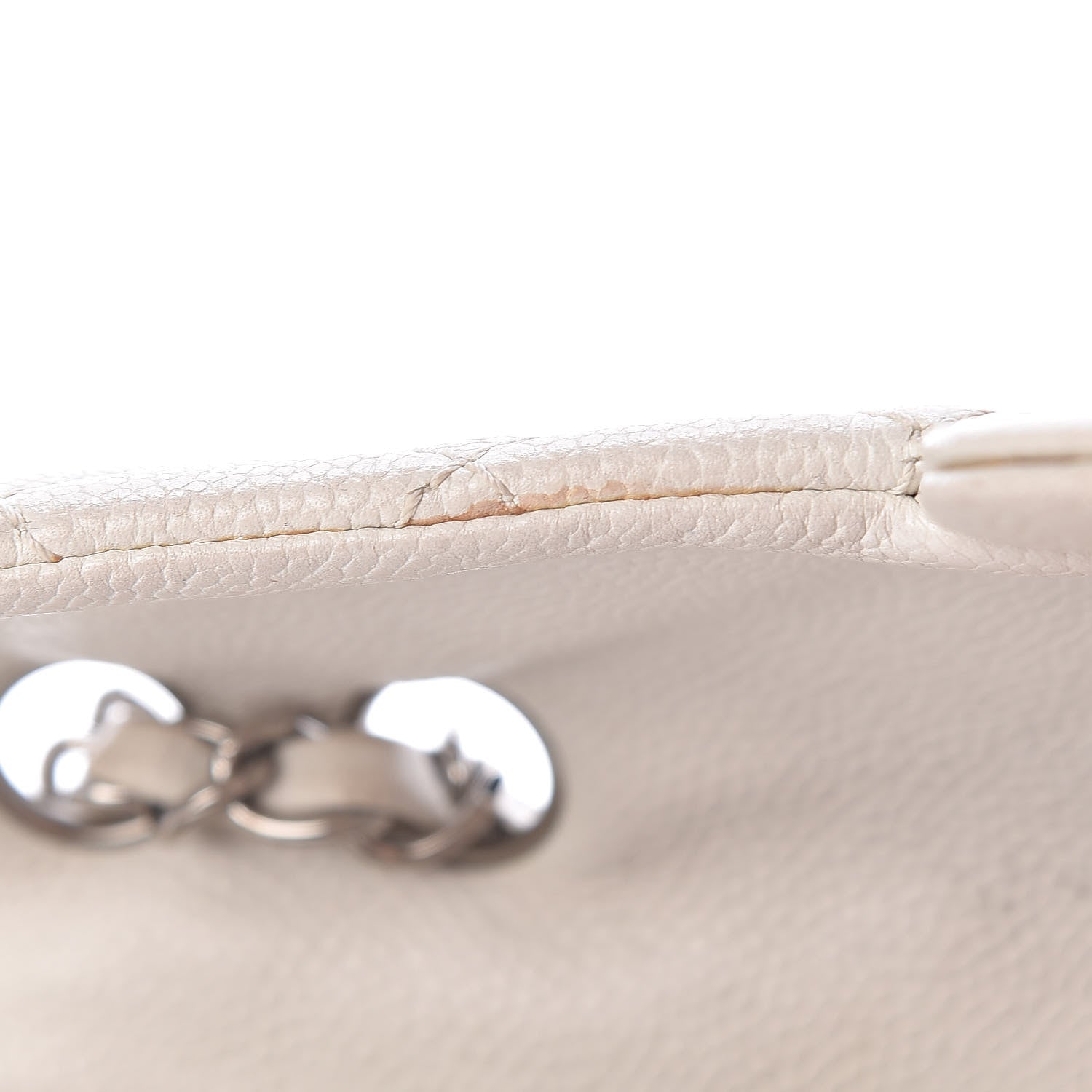 Chanel Soft Caviar Quilted East West Flap White 20 of 31