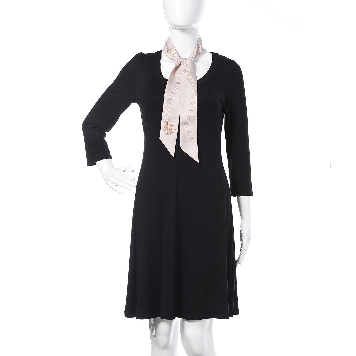 Silk Pearl CC Slim Bandeau Scarf Light Pink