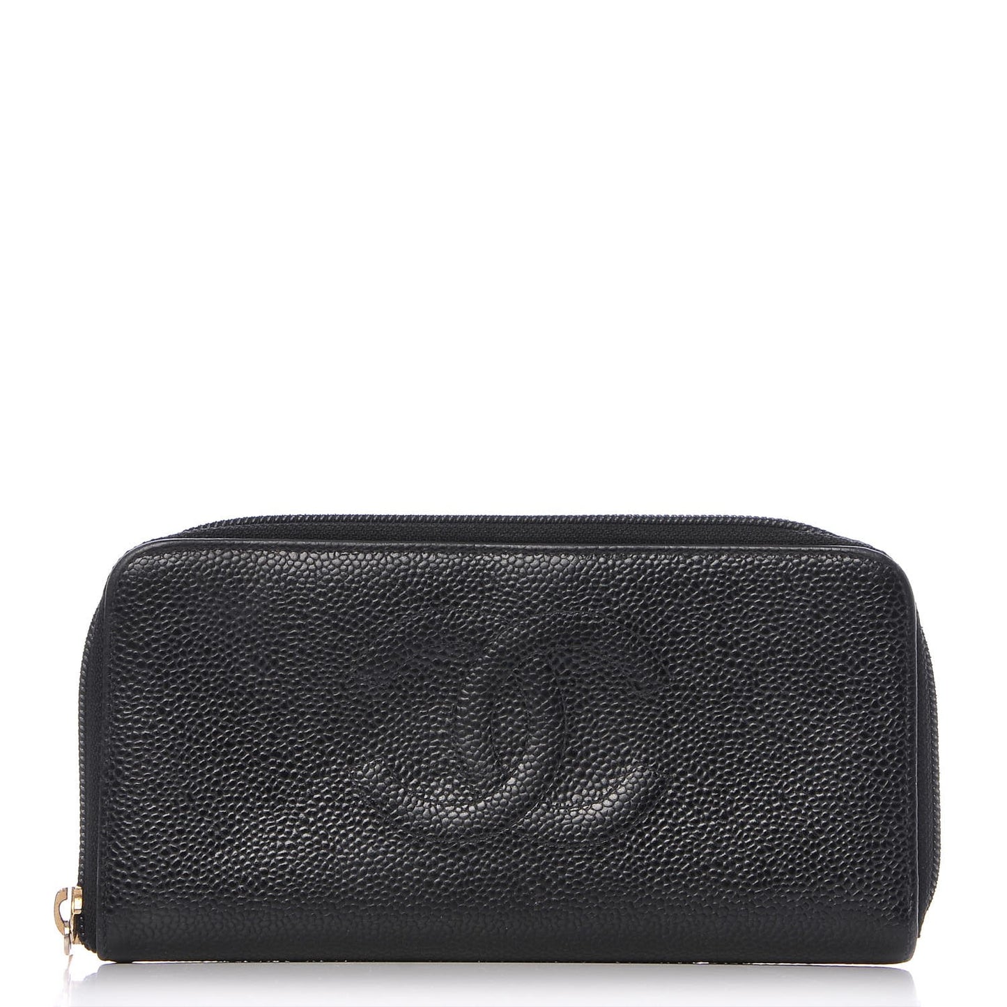 Caviar Timeless CC Zip Around Wallet Black