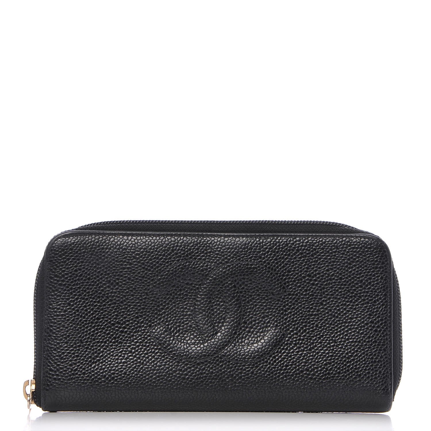 Chanel Caviar Timeless CC Zip Around Wallet Black 1 of 10