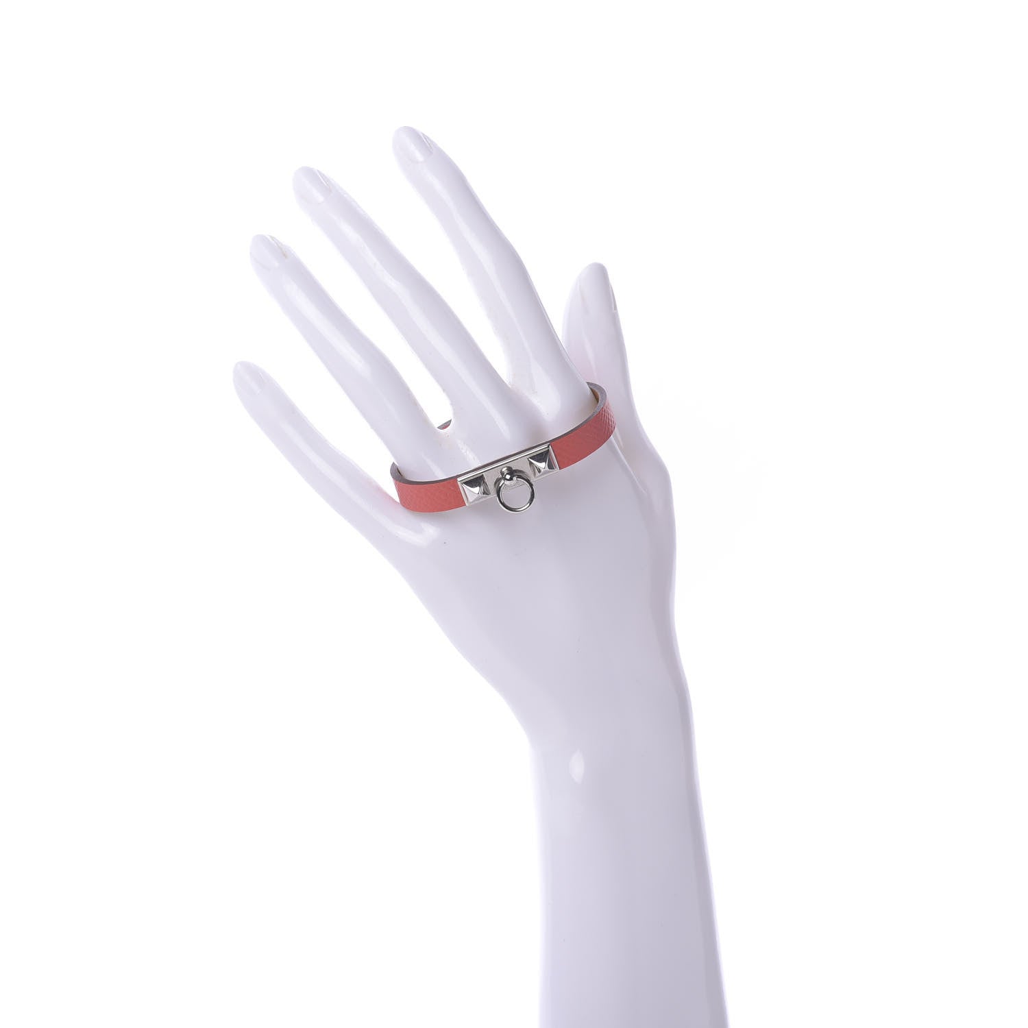Hermes Epsom Micro Rivale Bracelet XS Rose Jaipur 2 of 6