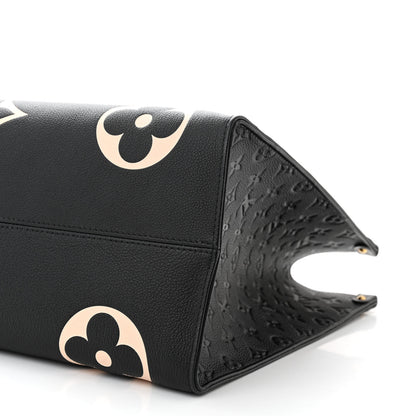 Louis Vuitton Empreinte Monogram Giant Crafty Onthego GM Black Creme 10 of 11