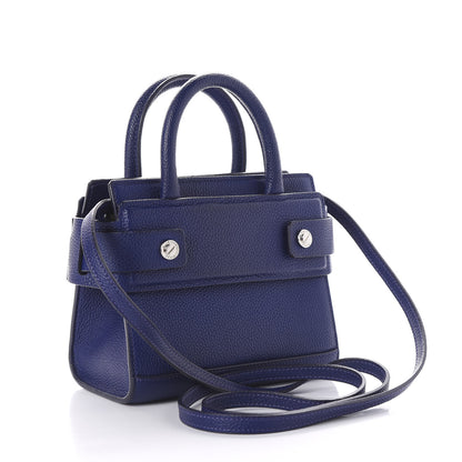 Givenchy Grained Calfskin Nano Horizon Satchel Blue 2 of 10