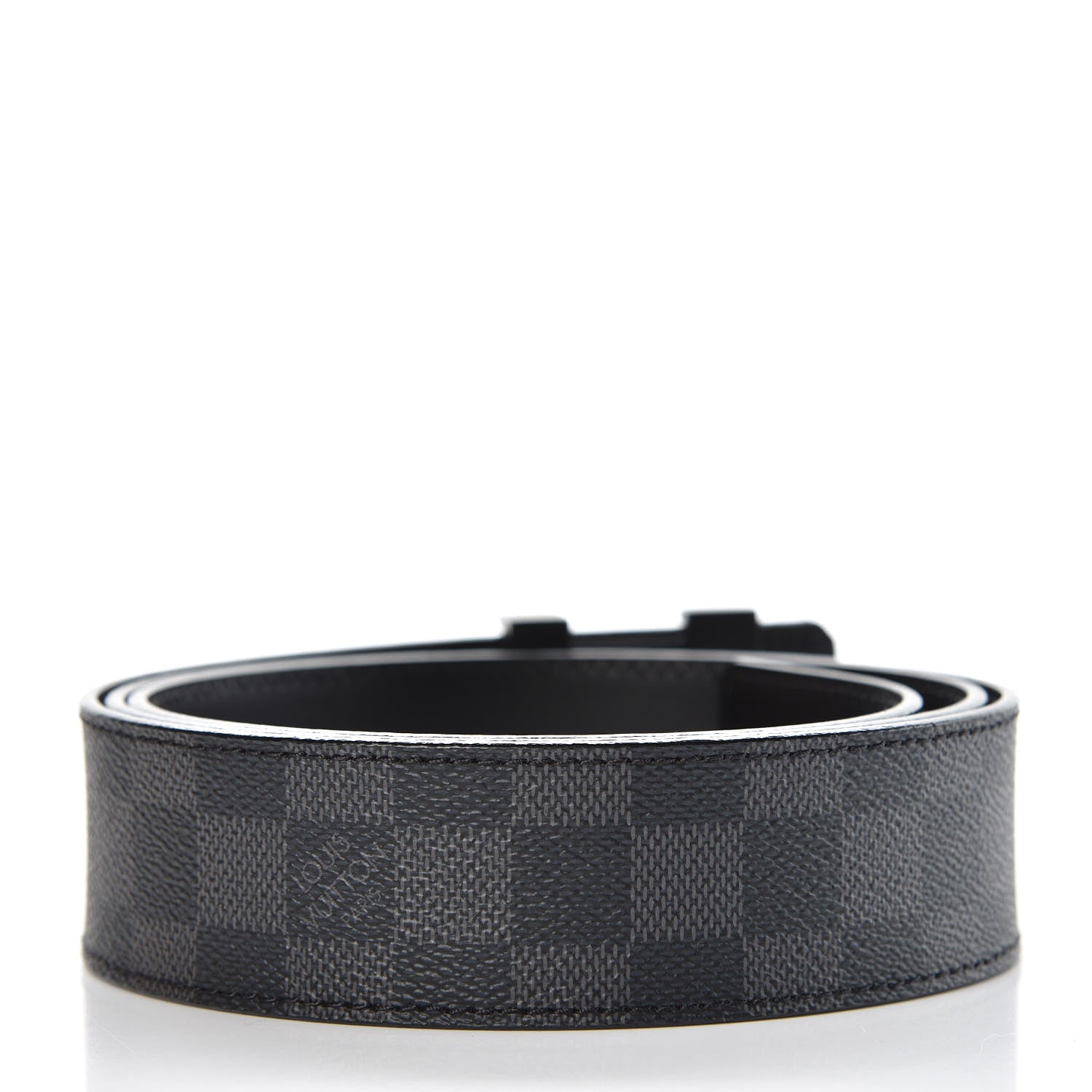 Louis Vuitton Damier Graphite 40mm LV Initiales Belt 110 44 3 of 9