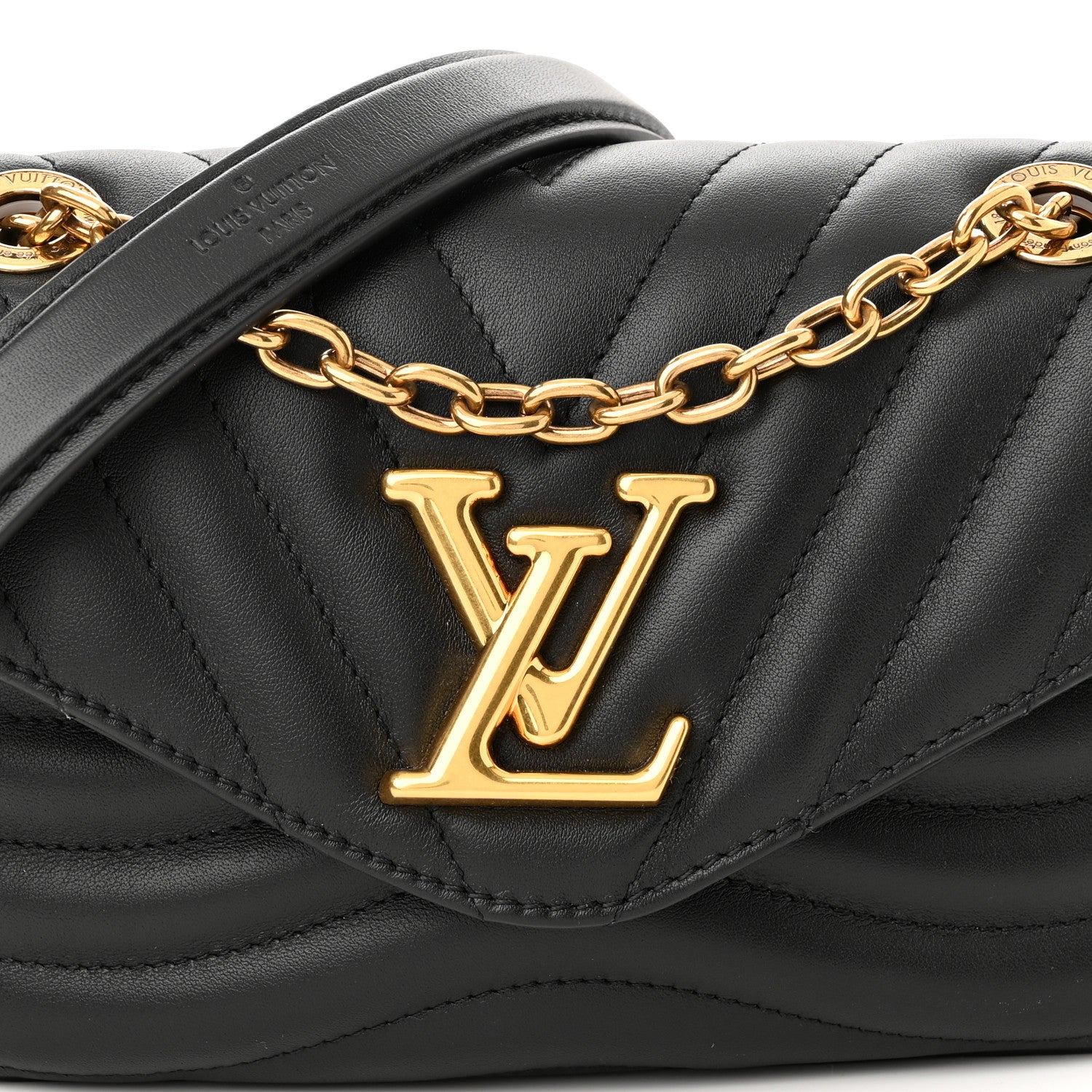 Louis Vuitton Calfskin New Wave Chain PM NM Black 7 of 10