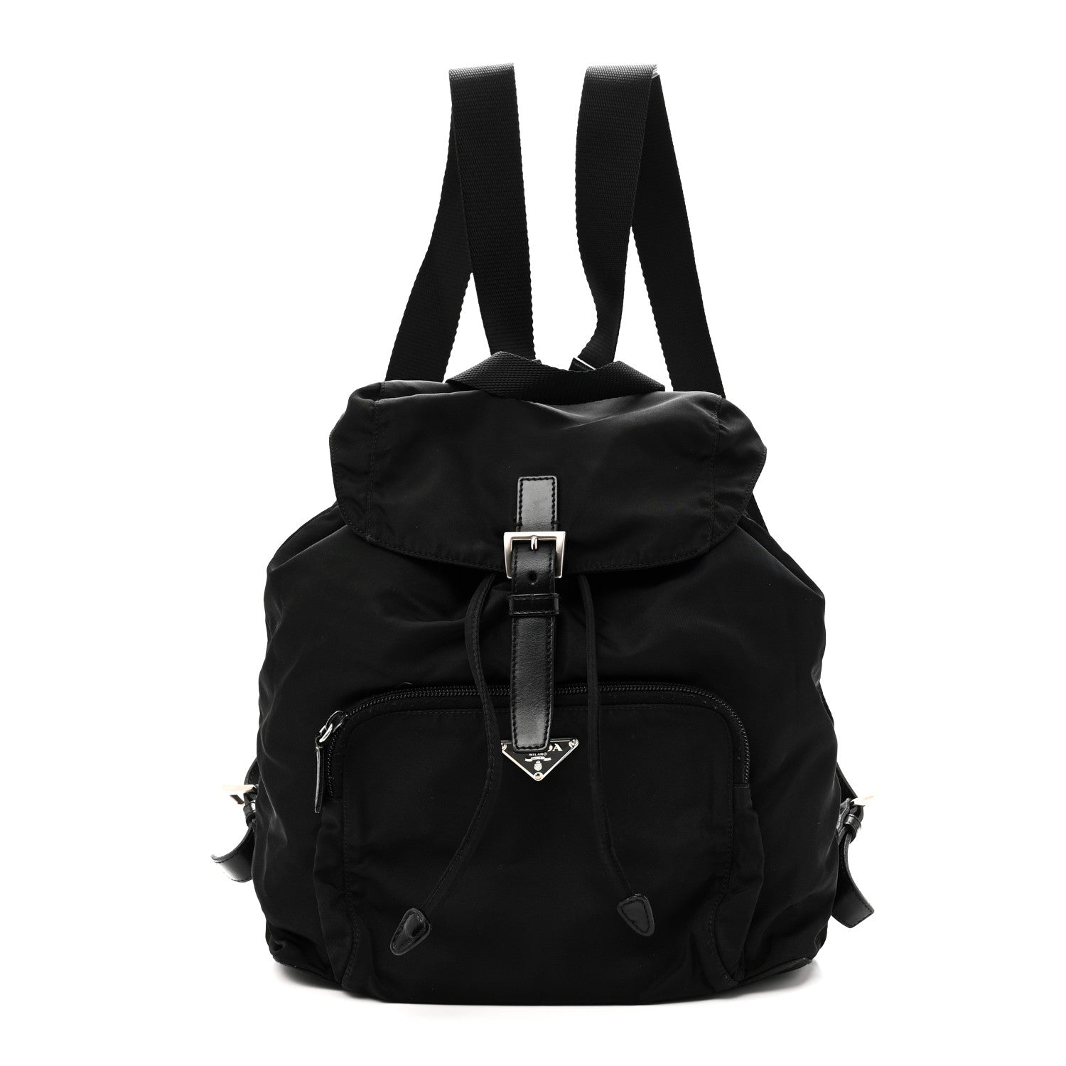 Prada Tessuto Nylon Vela Cinch Backpack Black 1 of 9