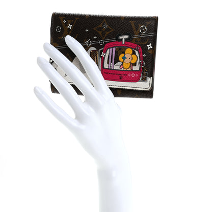 Louis Vuitton Monogram 2019 Christmas Animation Victorine Wallet Fuchsia 2 of 10