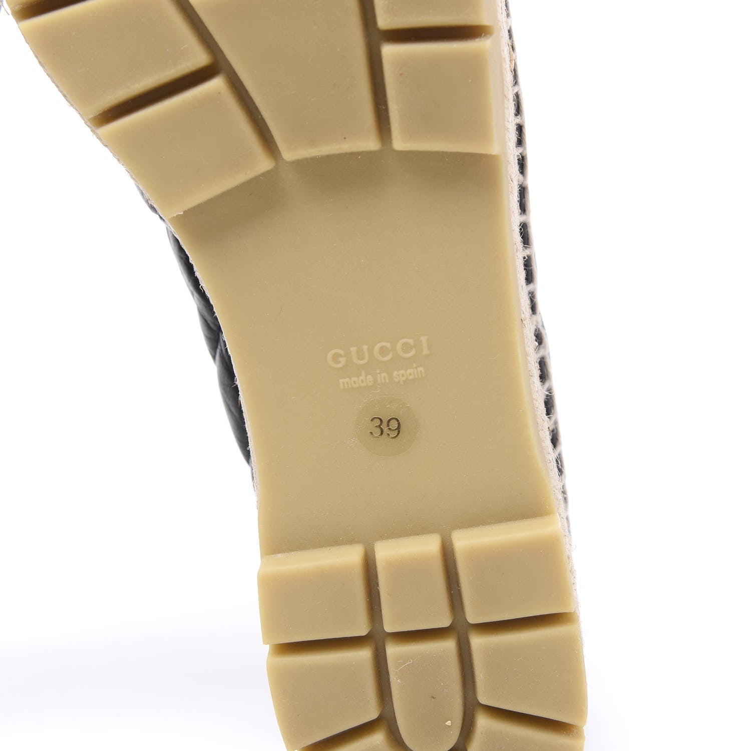 Gucci Nappa Matelasse GG Marmont Platform Espadrilles 39 Black 6 of 9