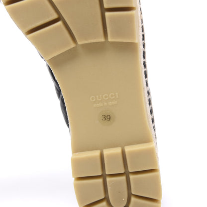 Gucci Nappa Matelasse GG Marmont Platform Espadrilles 39 Black 6 of 9