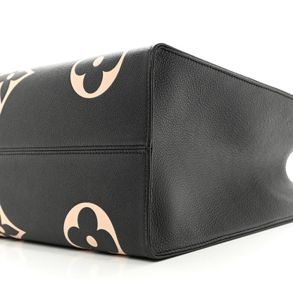 Louis Vuitton Empreinte Monogram Giant Onthego GM Black Beige 9 of 10