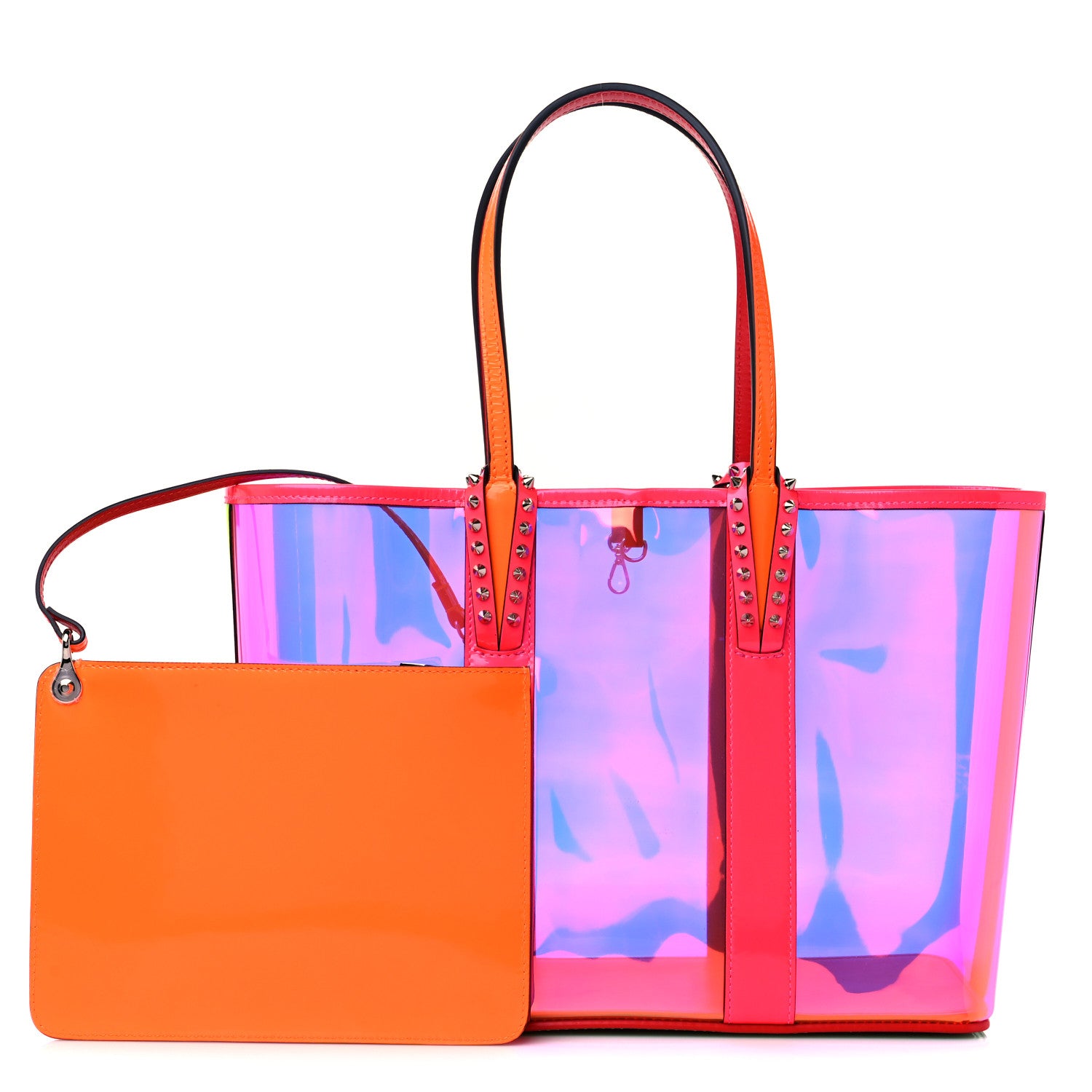 Christian Louboutin PVC Spikes East West Cabata Tote Multicolor 1 of 10