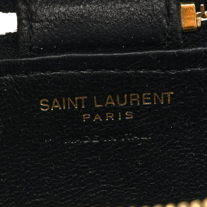 Saint Laurent Lambskin Cassandre Matelasse Carre Mini Cube On Chain Black 6 of 6