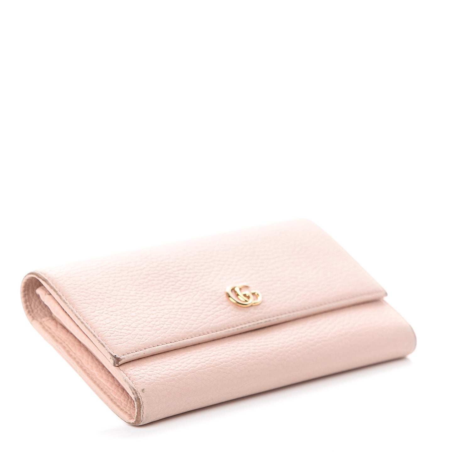 Dollar Calfskin GG Marmont Continental Wallet Perfect Pink