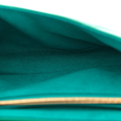 Louis Vuitton Calfskin New Wave Chain Bag MM NM Emerald 5 of 10