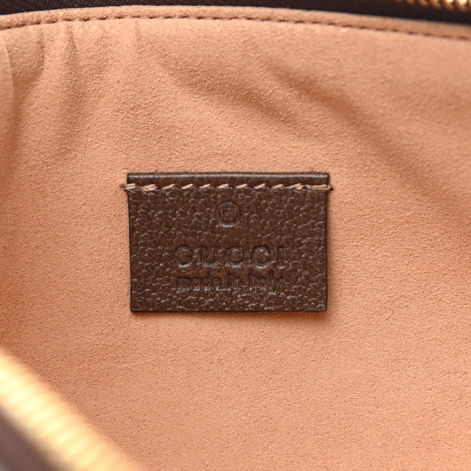 Gucci GG Supreme Monogram Large Ophidia Pouch Clutch Brown 6 of 11