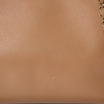 Chanel Caviar CC Small Tote Bag Beige 21 of 27