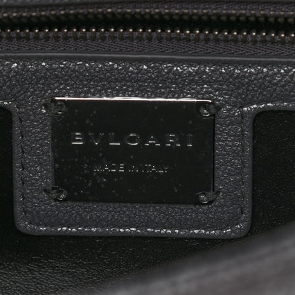 Bulgari Diamond Goatskin Matelasse Mini Serpenti Cabochon Crossbody Charcoal 6 of 9