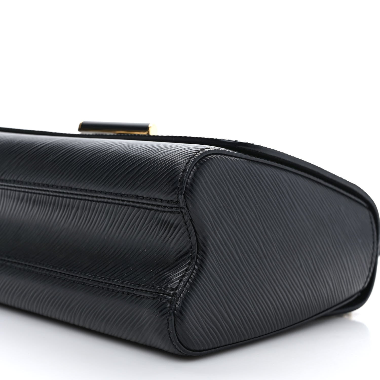 Louis Vuitton Epi Twist Shoulder Bag MM Matte Black Gold 9 of 10