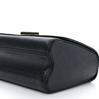 Louis Vuitton Epi Twist Shoulder Bag MM Matte Black Gold 9 of 10