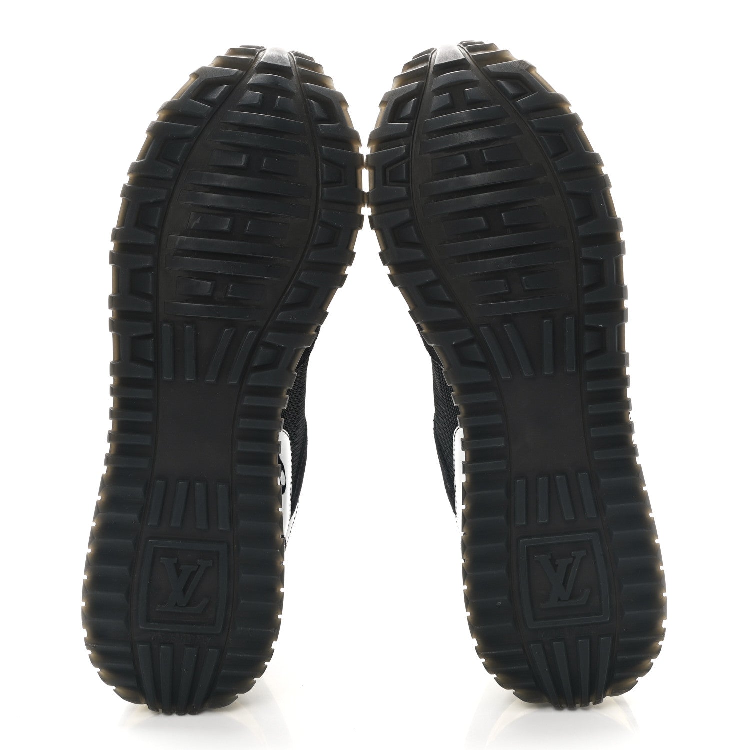 Louis Vuitton Suede Monogram Run Away Sneakers 37 Black 5 of 9