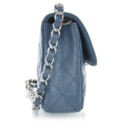 Chanel Caviar East West Flap Blue 4 of 9