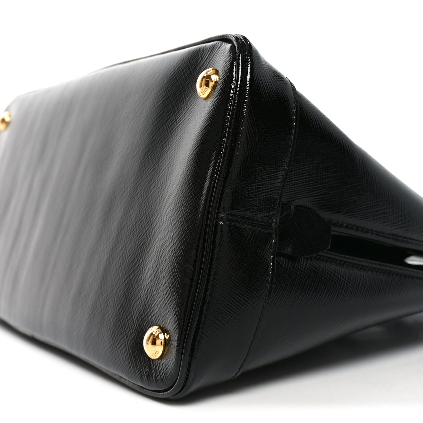 Saffiano Vernice Medium Open Promenade Tote Black