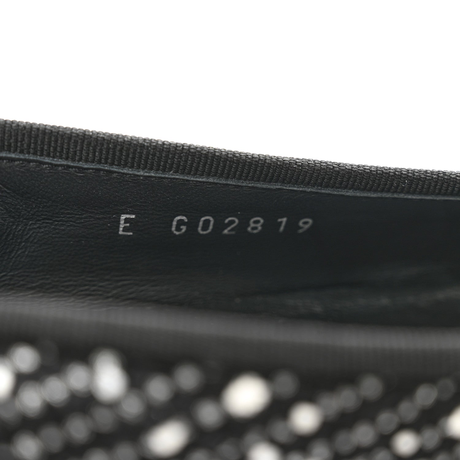 Chanel Cotton Tweed Grosgrain Cap Toe Ballerina Flats 37.5 Black Silver White 8 of 9
