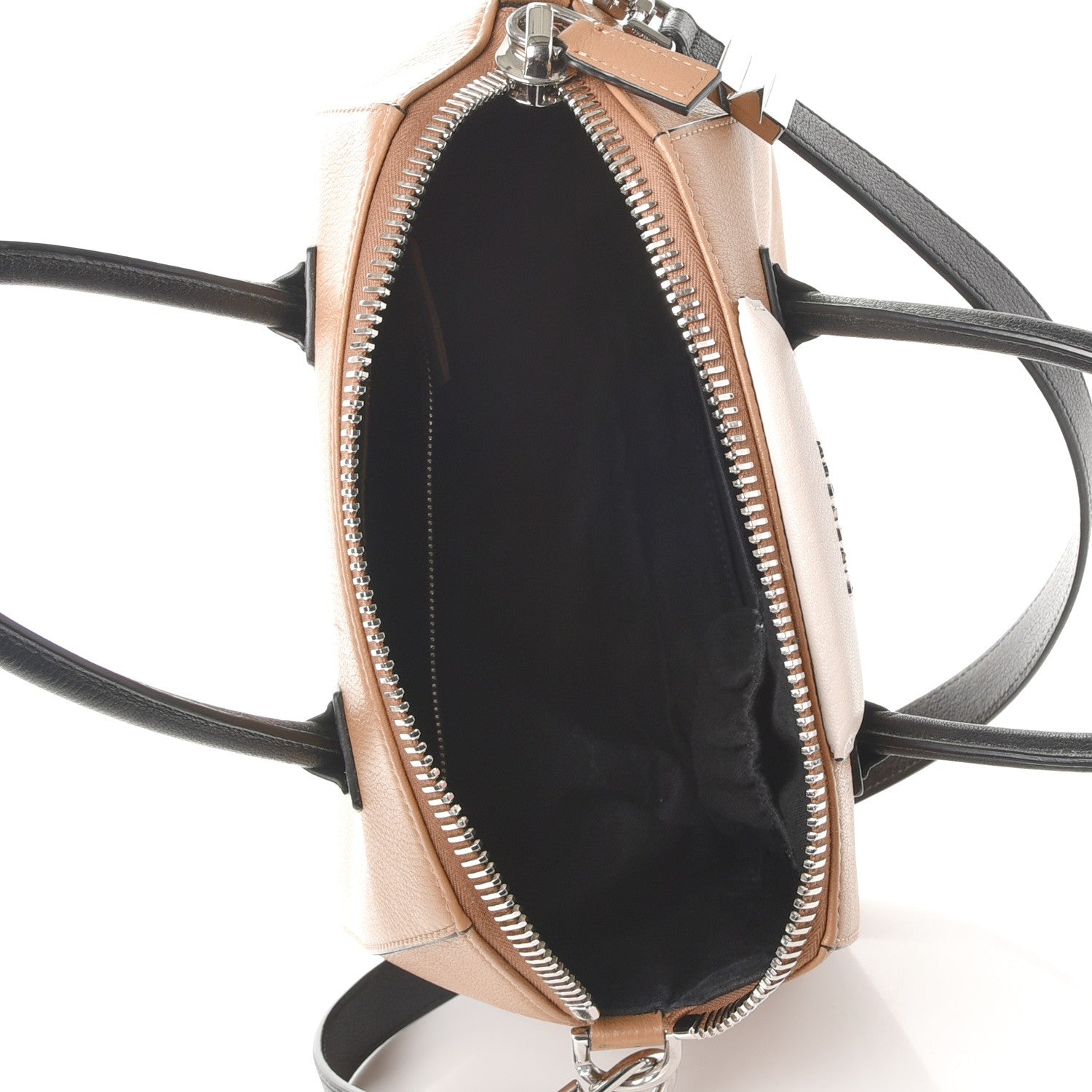 Givenchy Sugar Goatskin Small Tri-Color Antigona Beige Black Brown 6 of 12