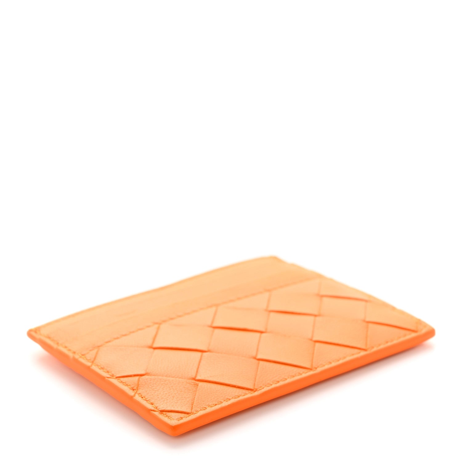 Bottega Veneta Nappa Intrecciato Card Holder Light Orange 4 of 8