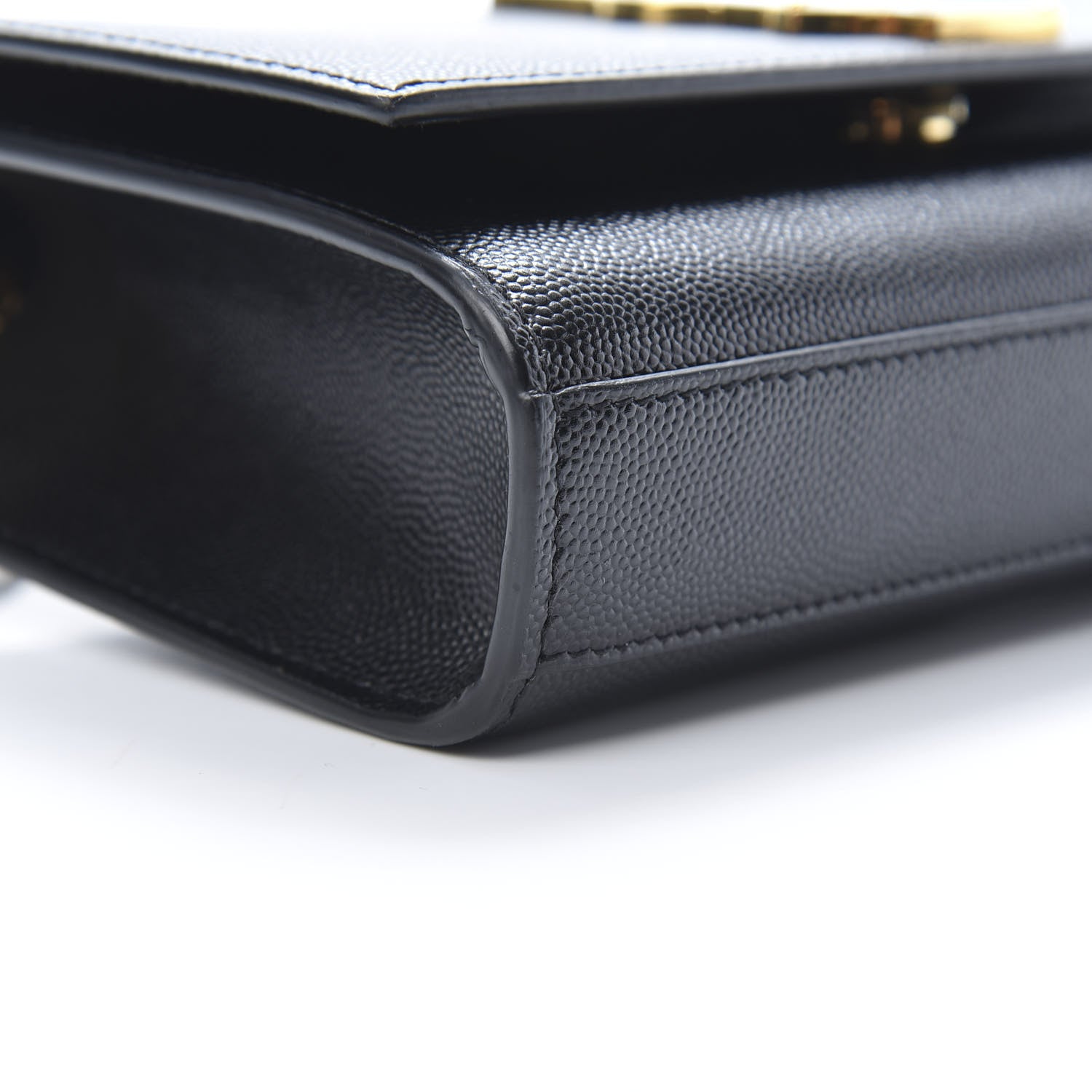 Saint Laurent Grain De Poudre Small Monogram Kate Satchel Black 9 of 10