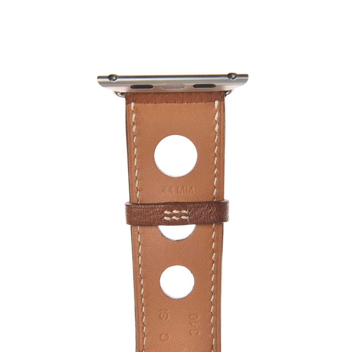Hermes Barenia 44mm Apple Watch Single Tour Rallye Band Fauve 5 of 6