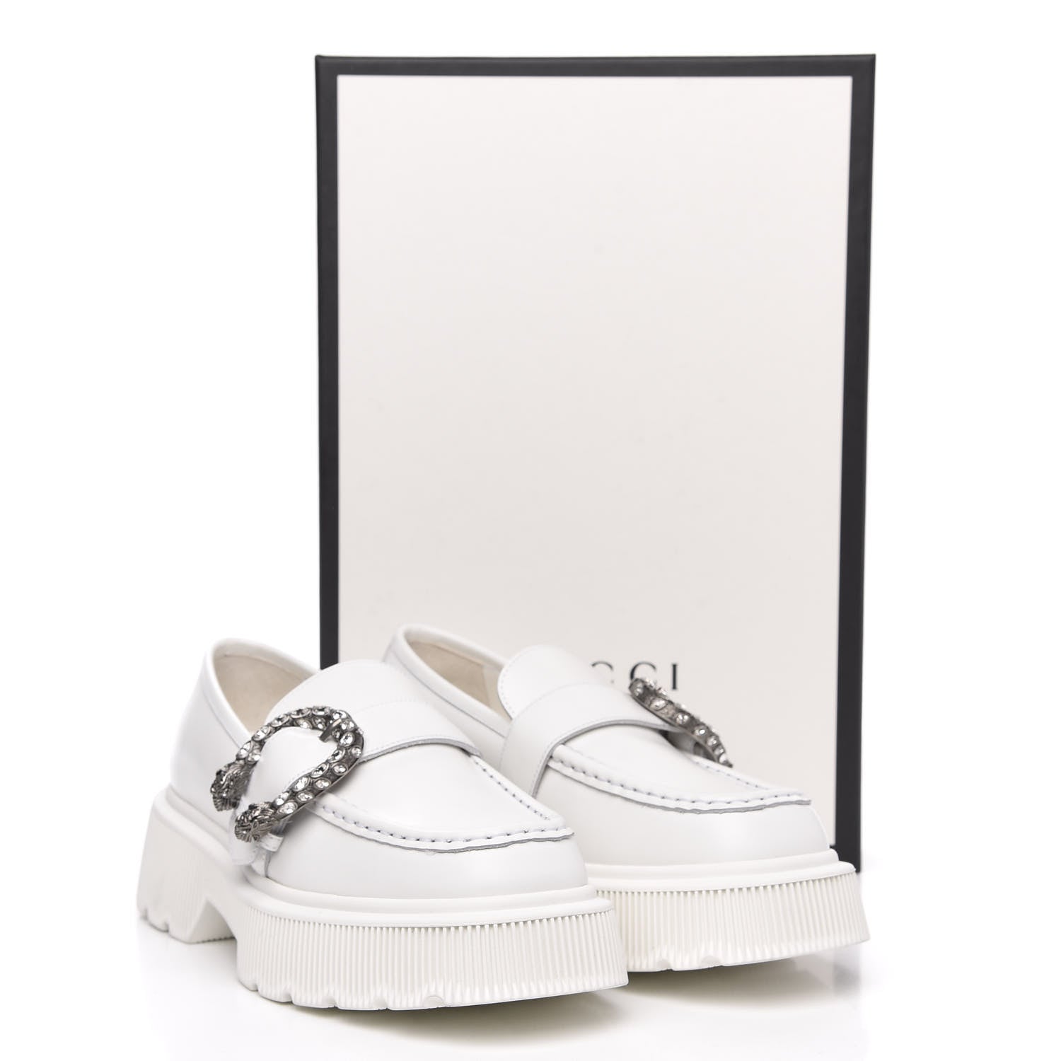 Gucci Cordovan Lux Dionysus Hunder Loafers 38 Great White 9 of 9