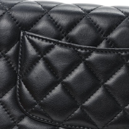 Chanel Lambskin Quilted Coco Clips Wallet On Chain WOC Black 12 of 13