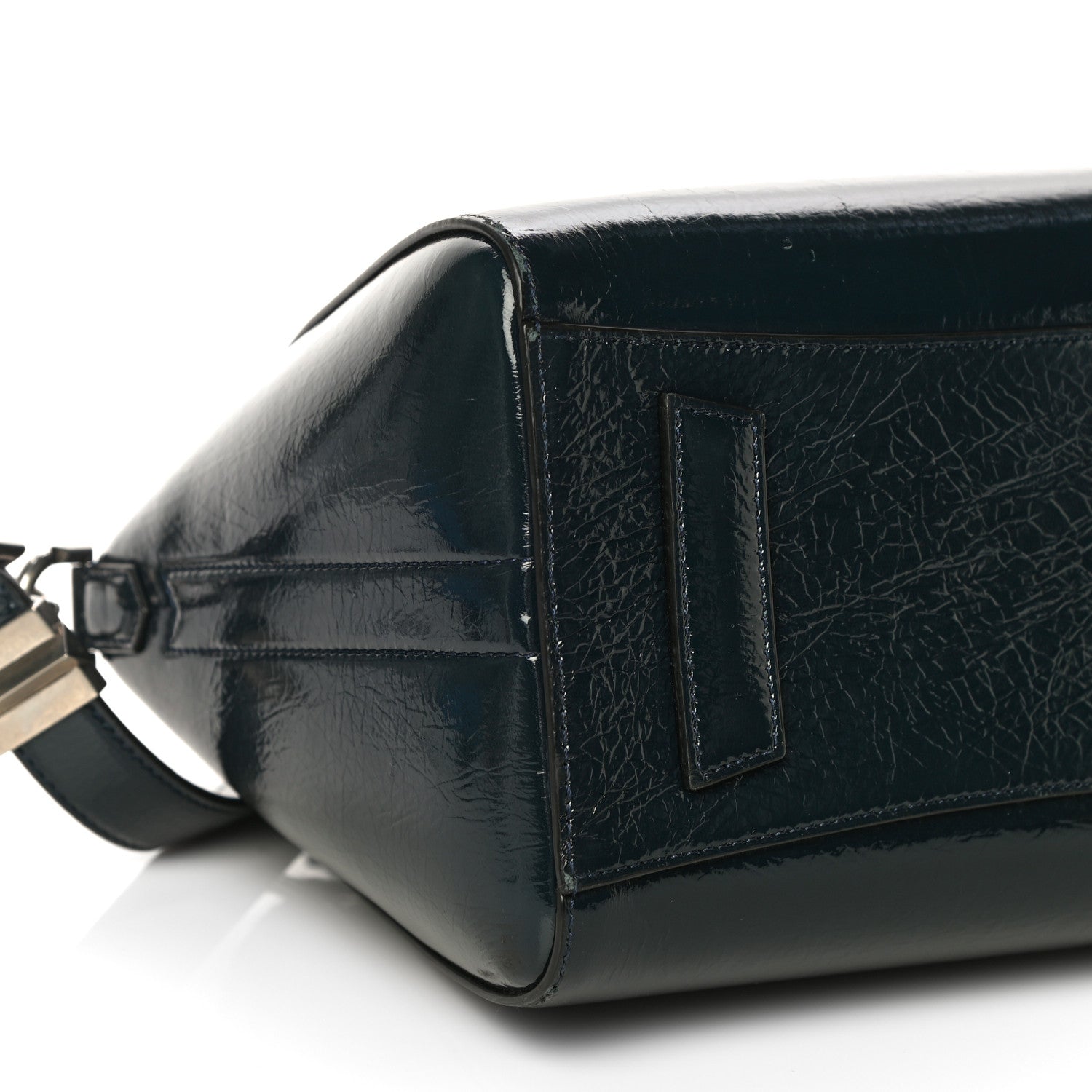 Givenchy Textured Patent Calfskin Small Antigona Storm Blue 8 of 17