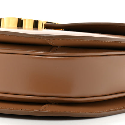 Celine Shiny Calfskin Besace Clea Triomphe Bronze 9 of 13