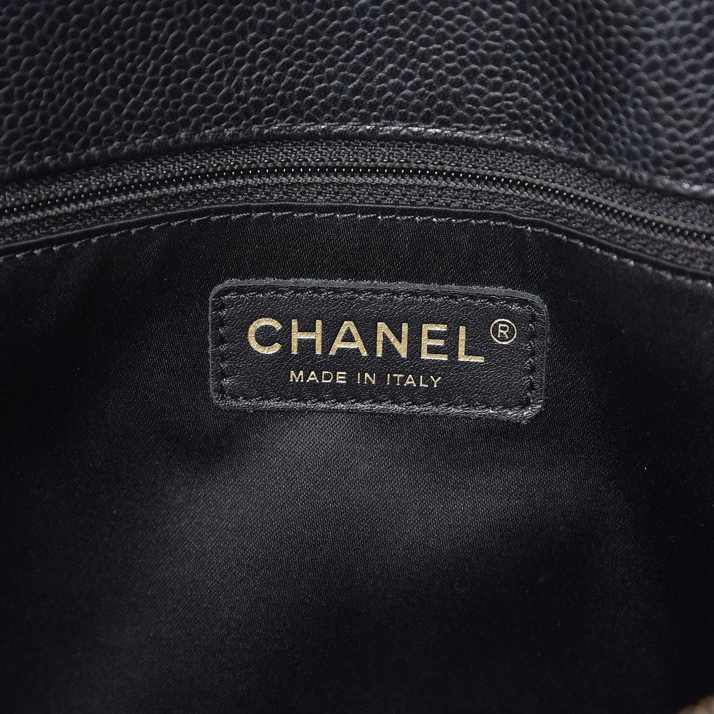 Caviar Quilted Grand Shopping Tote GST Black