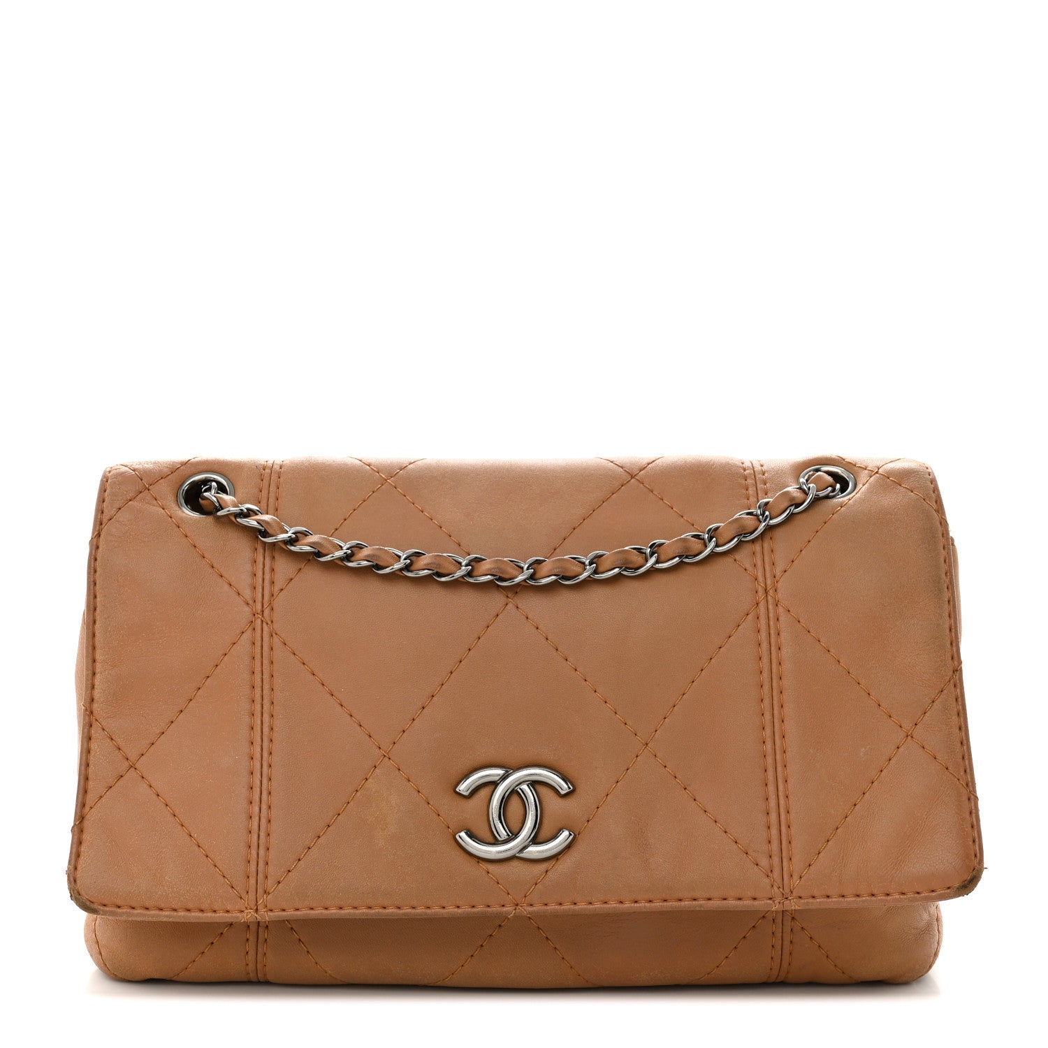 Chanel Lambskin Quilted Large Soft Touch Flap Beige 1 of 19