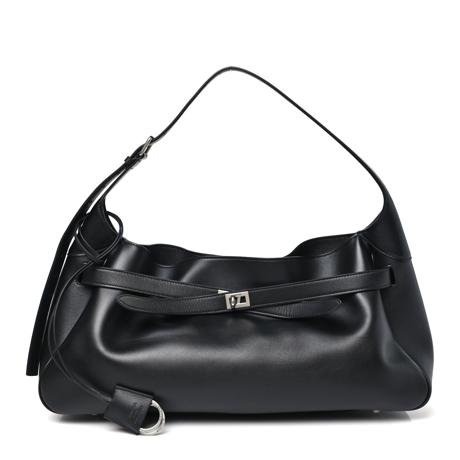 Balenciaga Smooth Calfskin Medium Bel Air Shoulder Bag Black 1 of 8