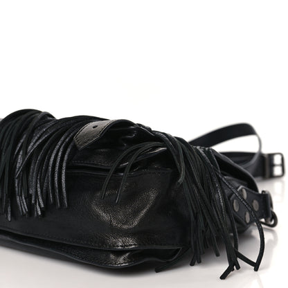 Proenza Schouler Lambskin Fringe PS1 Crossbody Pouch Black 8 of 8