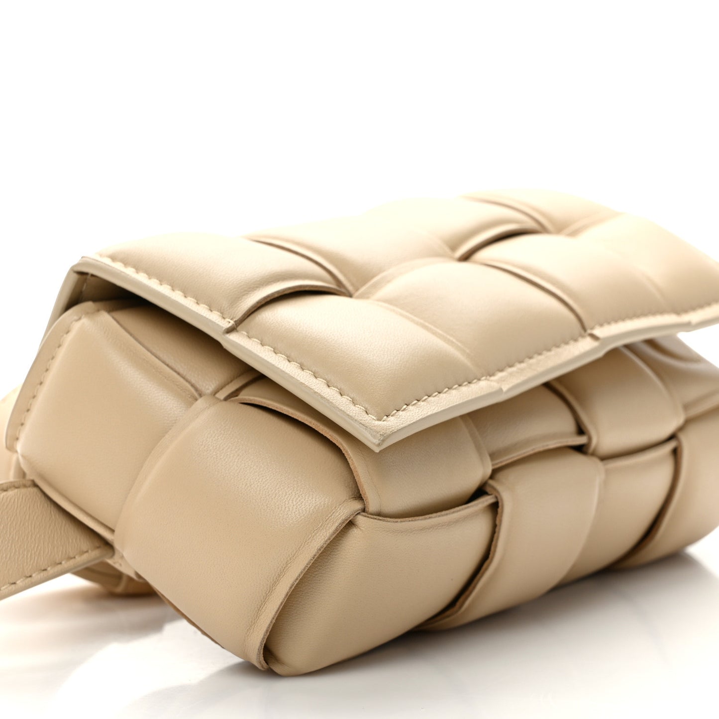 Nappa Maxi Intrecciato Padded The Belt Cassette Bag Porridge