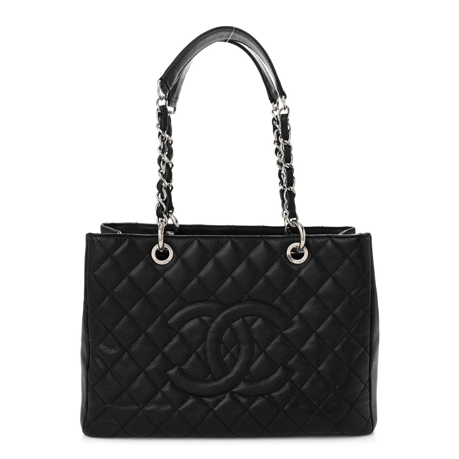 Chanel Caviar Quilted Grand Shopping Tote GST Black 1 of 10