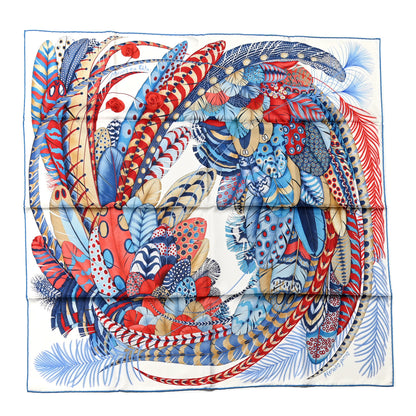 Hermes Silk Plumes En Fete Scarf 90 1 of 6