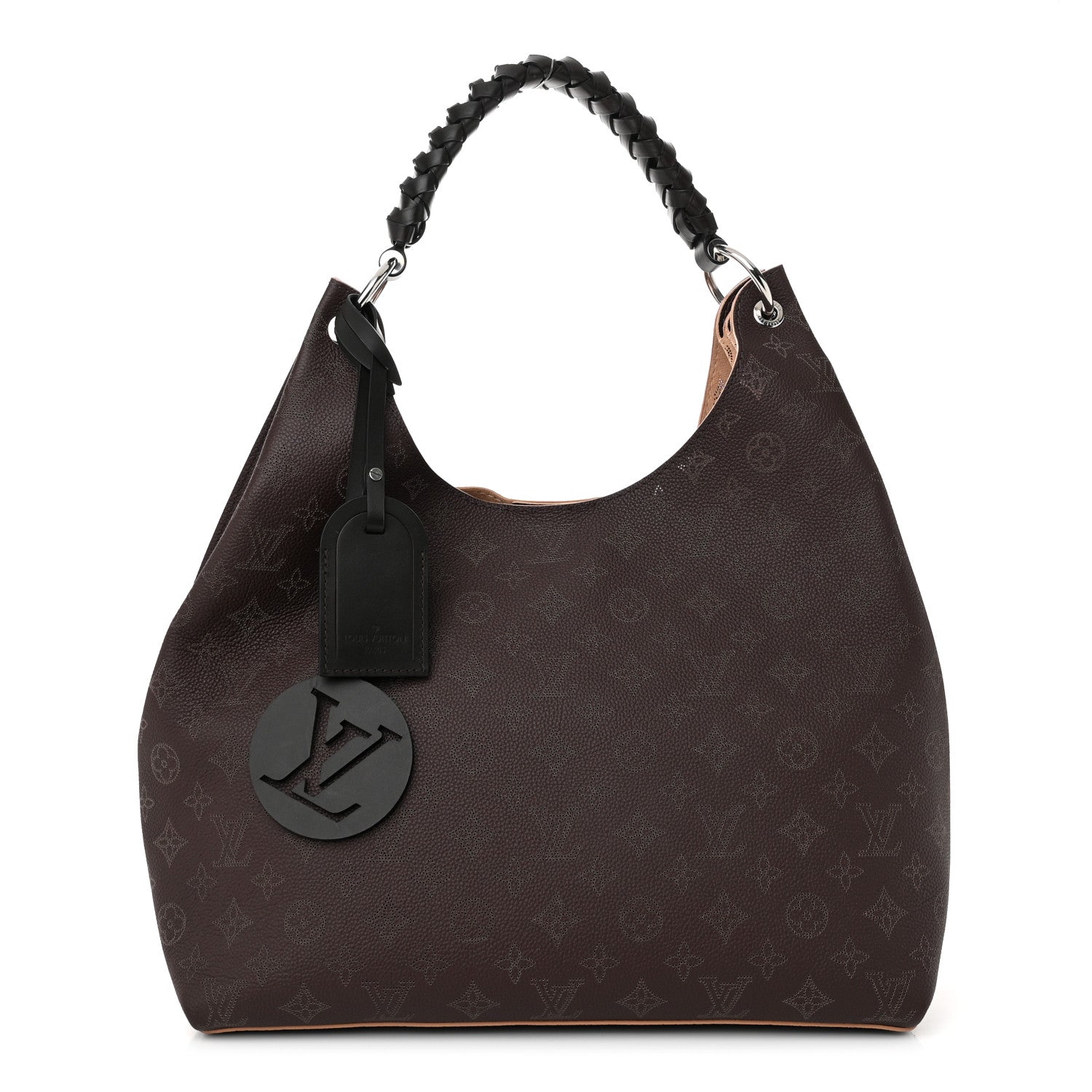 Louis Vuitton Mahina Carmel Hobo Chocolate 1 of 9