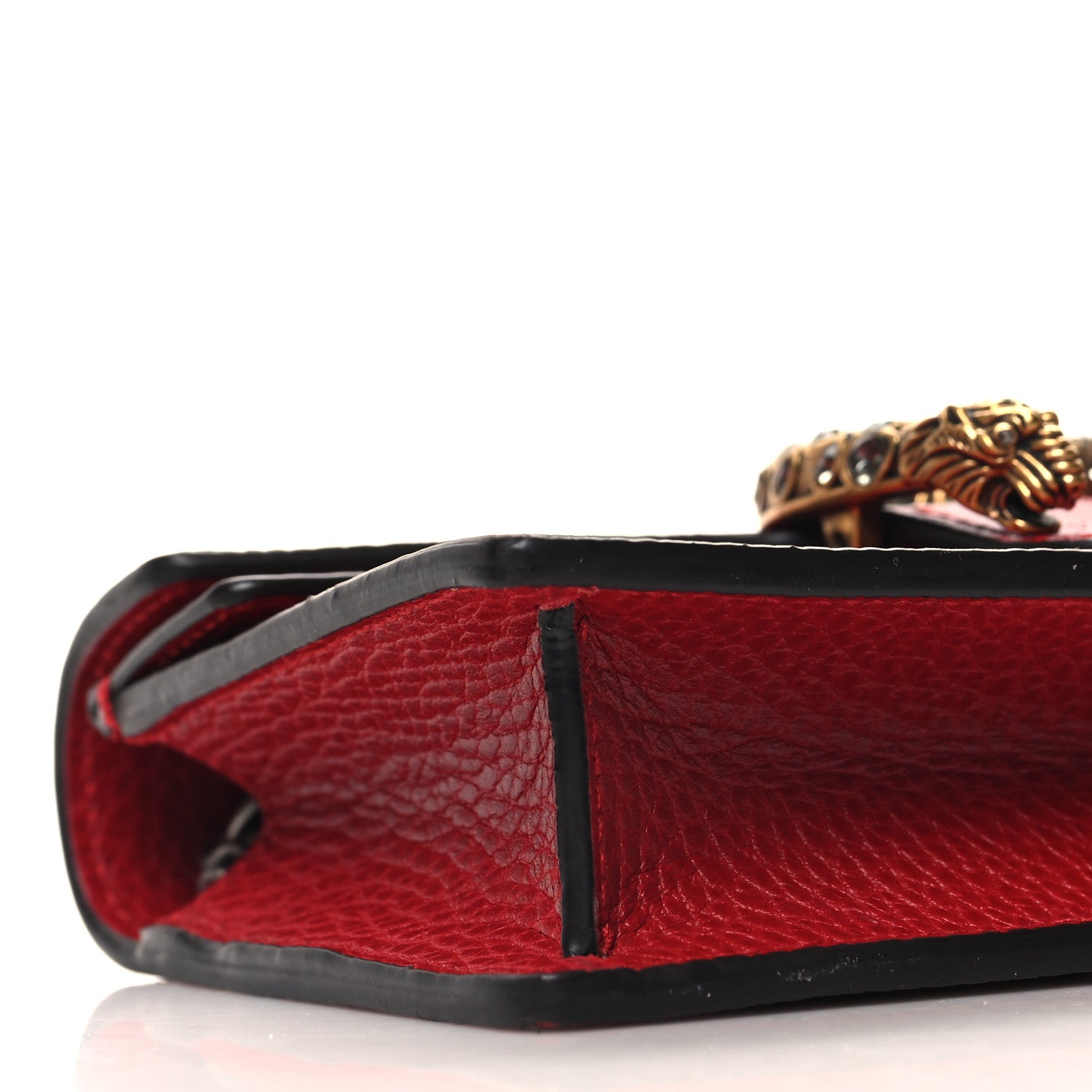 Gucci Calfskin Super Mini Dionysus Shoulder Bag Hibiscus Red 9 of 10