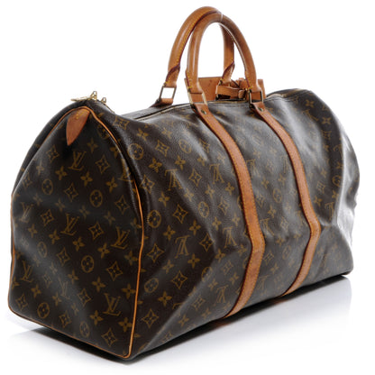 Louis Vuitton Monogram Keepall 50 Luggage 3 of 9