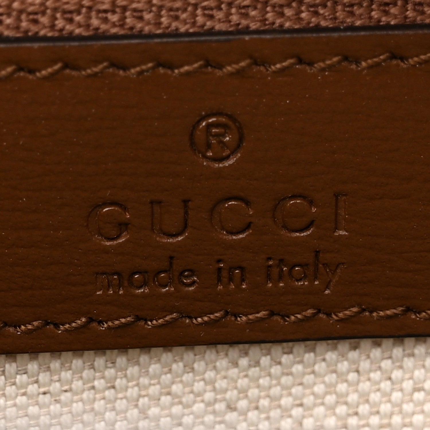 Gucci GG Supreme Monogram Azalea Calfskin Medium Retro Interlocking G Tote Bag Beige Ebony Brown Sugar 6 of 10