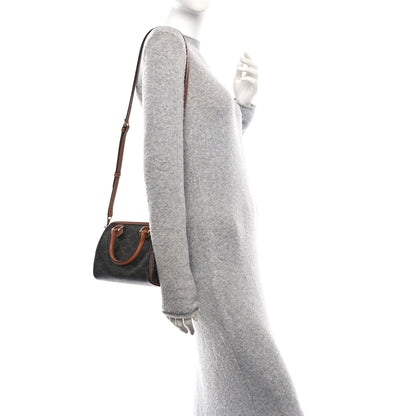 Celine Triomphe Canvas Calfskin Small Boston Bag Tan 2 of 10