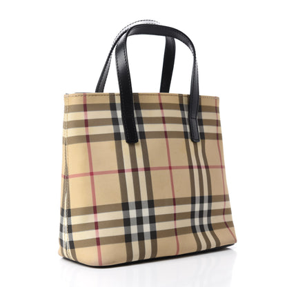 Burberry House Check Small Tote Black 3 of 10