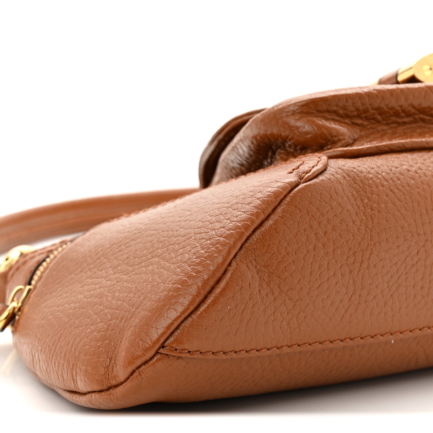 Chloe Grained Calfskin The 99 Shoulder Bag Clay Brown 9 of 10